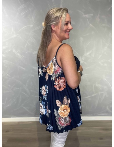 Bagside af navy stroptop til kvinder – TIPPY