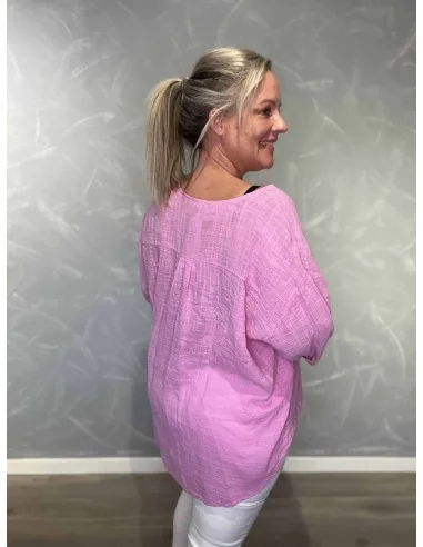 Bagside af pink bluse til kvinder – TIPPY