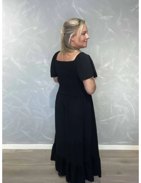 Bagside af sort kjole til kvinder – TIPPY