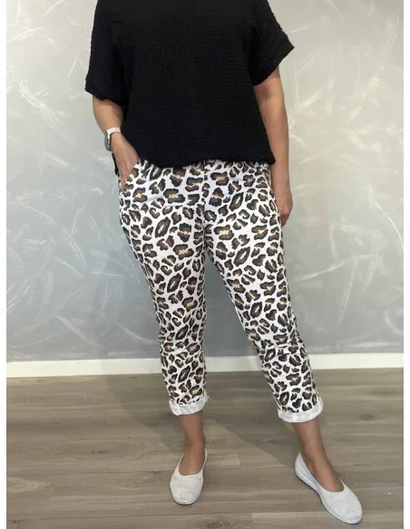 Brun leo jersey bukser i bomuld med lommer – TIPPY Italian Select TIPPY