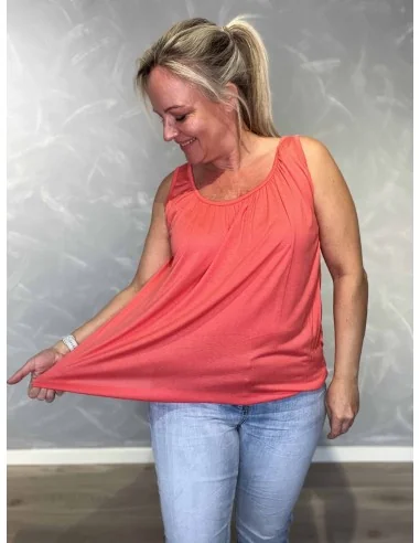 Elastik forneden på coral top – TIPPY