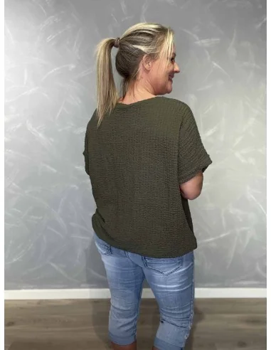 Bagside af army bluse til kvinder – TIPPY