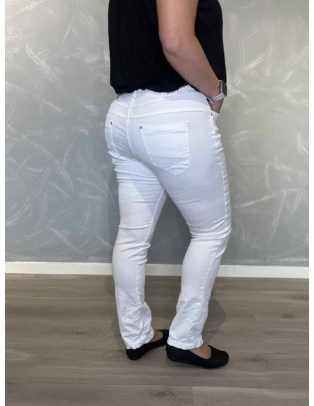 Bagside af hvid jeans til kvinder – TIPPY