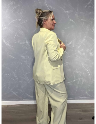 Bagside af gul blazer jakke til kvinder – TIPPY