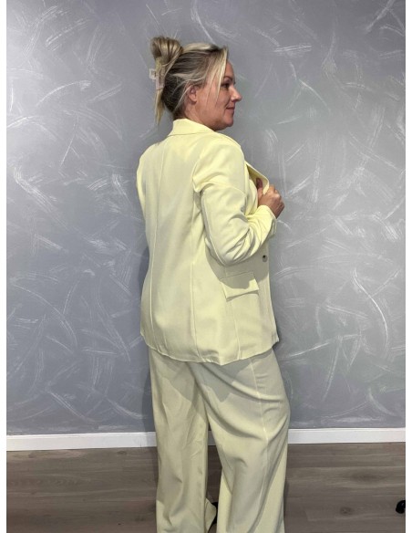 Bagside af gul blazer jakke til kvinder – TIPPY