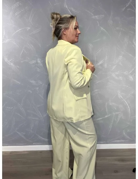 Bagside af gul blazer jakke til kvinder – TIPPY