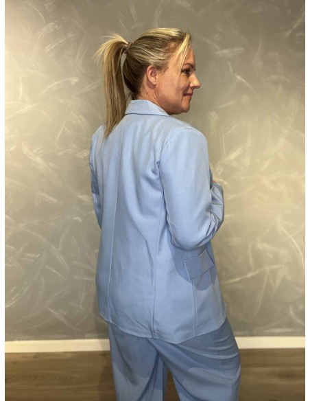 Bagside af sky blazer jakke til kvinder – TIPPY