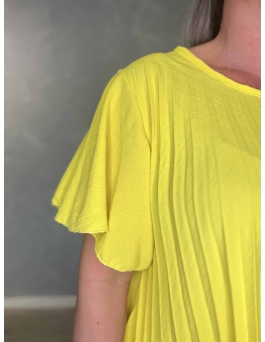 Plisseret bluse med vid pasform | Sand | TIPPY