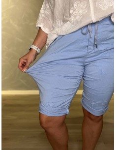 Sky shorts i viskose med stræk og skrå lommer – TIPPY Collection 2