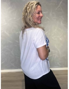 Hvid T-shirt med citronprint og grafik | TIPPY 2