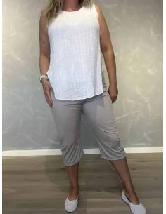 Sand knickers i polyester og elastan med stræk og elastiktalje – TIPPY Italian Select