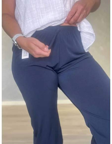 Elastiktalje på navy knickers – TIPPY