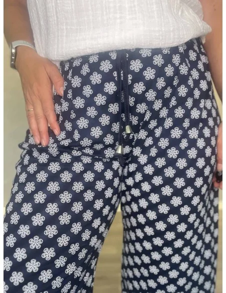 Blomsterprint på navy knickers – TIPPY