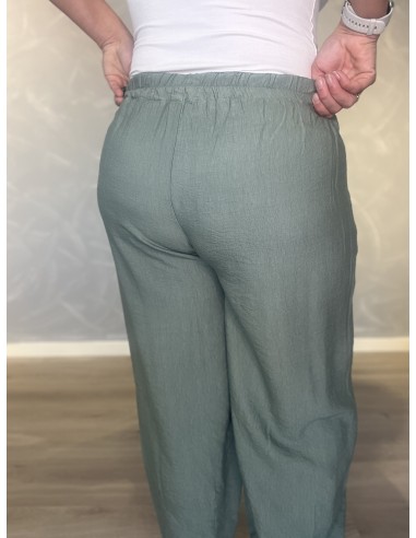 Khaki culottebukser med lommer | TIPPY