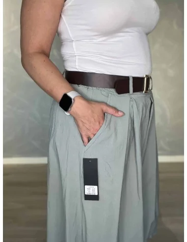 Bælte og lommer på khaki bermuda shorts – TIPPY