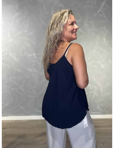 Bagside af navy top til kvinder – TIPPY