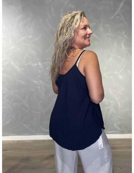 Bagside af navy top til kvinder – TIPPY