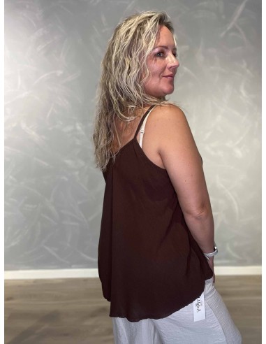 Bagside af brun top til kvinder – TIPPY