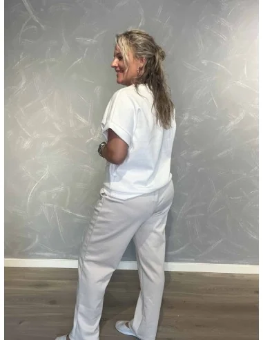 Bagside af sand sweatsæt til kvinder – TIPPY