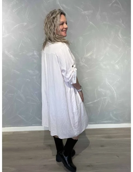 Bagside af rosa lang tunika til kvinder – TIPPY