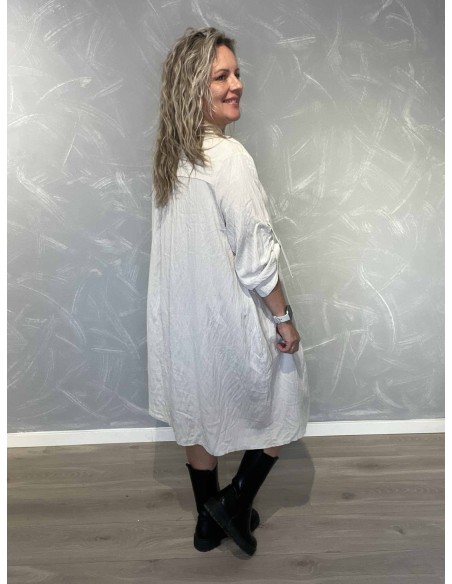Bagside af sand lang tunika til kvinder – TIPPY