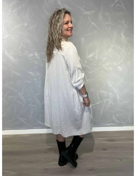 Bagside af sand lang tunika til kvinder – TIPPY