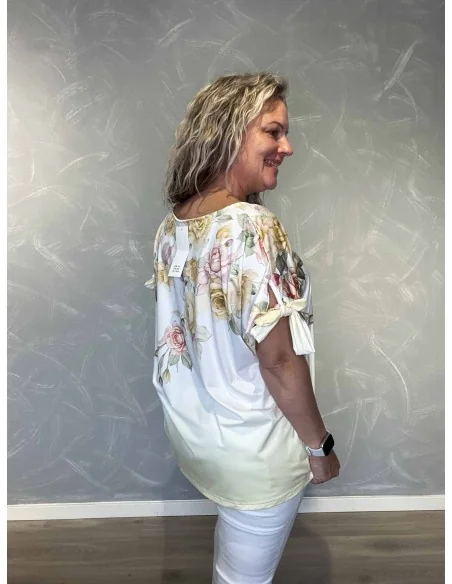 Bagside af gul bluse til kvinder – TIPPY