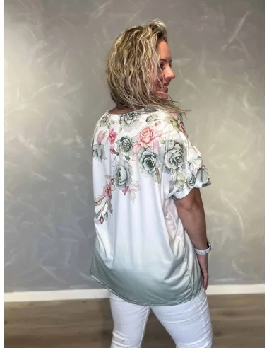 Bagside af grøn bluse til kvinder – TIPPY