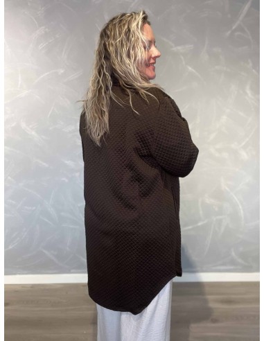 Bagside af brun lang jakke til kvinder – TIPPY