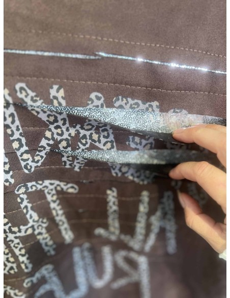 Pailletter bag flænset ryg på sort cardigan – TIPPY