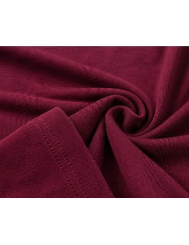 3/4 Ærmet Basis Bluse i vin-rød | Viskose & Elastan | TIPPY