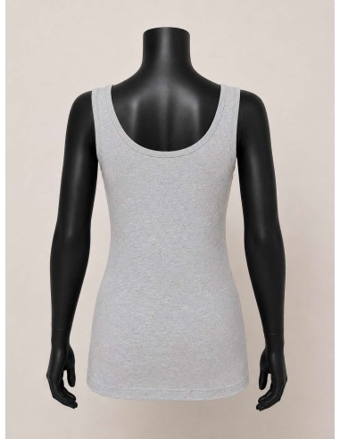 Basic Top i grå melange | Viskose & Stretch | TIPPY