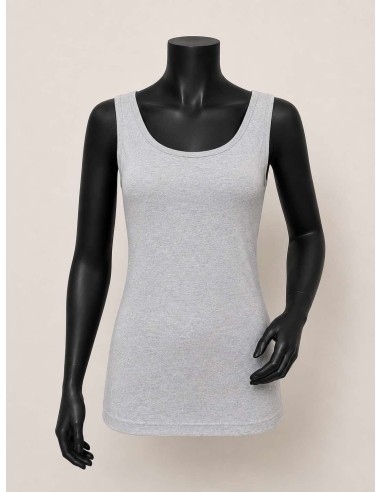 Basic Top i grå melange | Viskose & Stretch | TIPPY