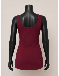 Basis top til kvinder | Burgundy| TIPPY Basic Collection