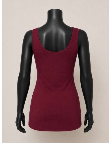 Basis top til kvinder | Burgundy| TIPPY Basic Collection