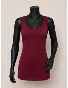 Basis top til kvinder | Burgundy| TIPPY Basic Collection 2