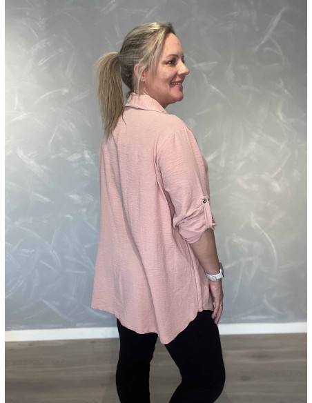 Bagside af rosa bluse til kvinder – TIPPY
