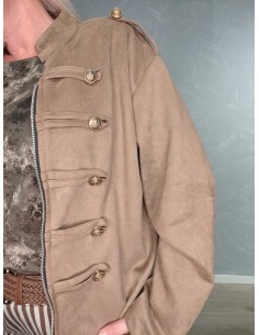 Latte uniformsjakke i 70% viskose, 27% polyester og 3% elastan med lynlås – TIPPY Italian Select 2