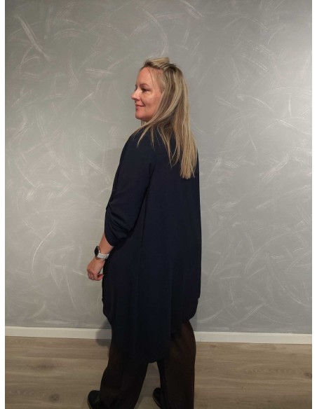 Bagside af navy lang cardigan til kvinder – TIPPY