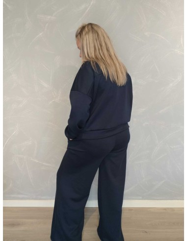 Bagside af navy sweat-sæt til kvinder – TIPPY