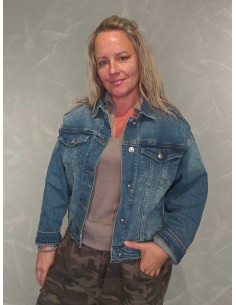 Cowboy jakke med stretch | Denim | TIPPY