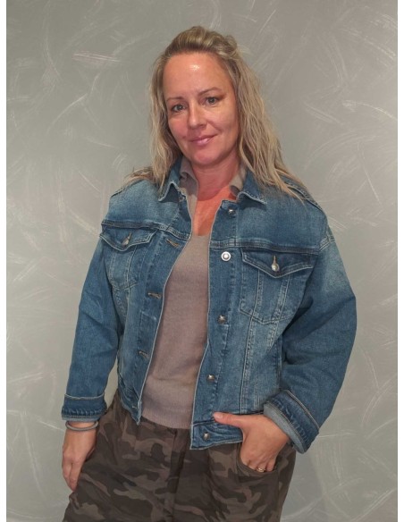 Cowboy jakke med stretch | Denim | TIPPY