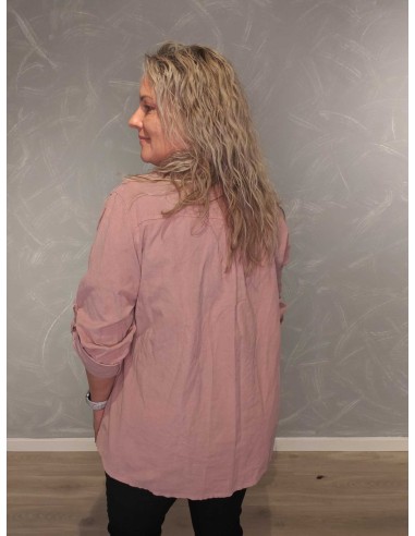 Bagside af Antic Rose skjortebluse til kvinder – TIPPY