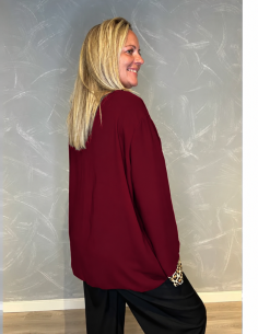 Leo Bluse | Bordeaux rød | TIPPY 2