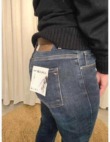Lommer og bæltestropper på jeans blå slim fit jeans – TIPPY
