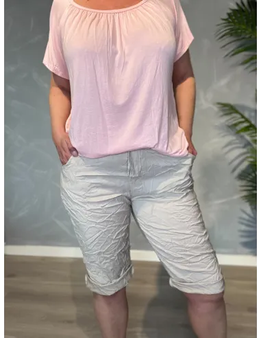 TIPPY Collection sand-farvede shorts med stretch og komfort pasform