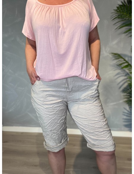 TIPPY Collection sand-farvede shorts med stretch og komfort pasform