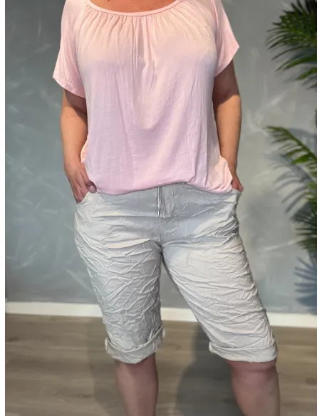 TIPPY Collection sand-farvede shorts med stretch og komfort pasform