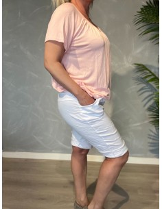 TIPPY Collection hvide shorts med stretch og komfort pasform 2