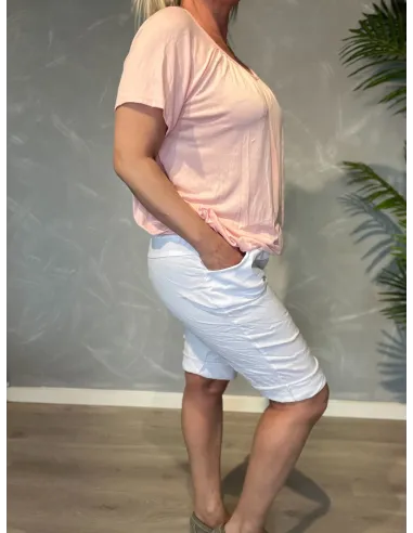 TIPPY shorts med nærbillede af materiale og pasform